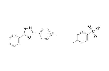 1-methyl-4-(5-phenyl-1,3,4-oxadiazol-2-yl)pyridinium p-toluenesulfonate