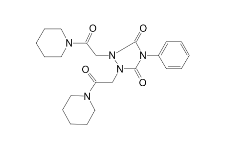 1,2-bis-(2-oxo-2-piperidin-1-yl-ethyl)-4-phenyl-[1,2,4]triazolidine-3,5-dione