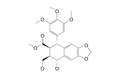 (5R,6R,7S,8R)-5-hydroxy-6-methylol-8-(3,4,5-trimethoxyphenyl)-5,6,7,8-tetrahydrobenzo[f][1,3]benzodioxole-7-carboxylic acid methyl ester