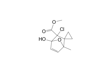 Methyl endo-3'-Chloro-4'-hydroxy-1'-methylspiro{cyclopropane-1,2'-[7]oxabicyclo[2.2.1]hept-5-ene}-3'-carboxylate