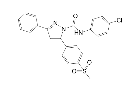 N-(4-chlorophenyl)-5-(4-(methylsulfonyl)phenyl)-3-phenyl-4,5-dihydro-1H-pyrazole-1-carboxamide