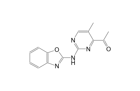 1-[2-(1,3-benzoxazol-2-ylamino)-5-methyl-4-pyrimidinyl]ethanone