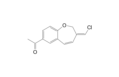 1-[(3Z)-3-(chloranylmethylidene)-1-benzoxepin-7-yl]ethanone