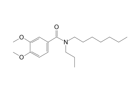 Benzamide, 3,4-dimethoxy-N-propyl-N-heptyl-