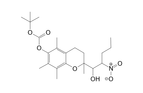 tert-butyl [2-(1-hydroxy-2-nitro-pentyl)-2,5,7,8-tetramethyl-chroman-6-yl] carbonate