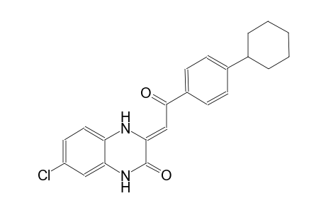 (3Z)-7-chloro-3-[2-(4-cyclohexylphenyl)-2-oxoethylidene]-3,4-dihydro-2(1H)-quinoxalinone
