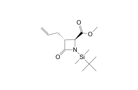 Methyl (2S,3R)-3-Allyl-1-(tert-butyldimethylsilyl)-4-oxoazetidine-2-carboxylate
