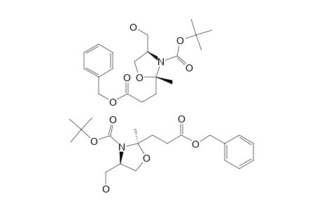 (2R/S,4S)-2-(2-BENZYLOXYCARBONYLETHYL)-4-HYDROXYMETHYL-2-METHYLOXAZOLIDINONE-3-CARBOXILIC-ACID-TERT.-BUTYLESTER