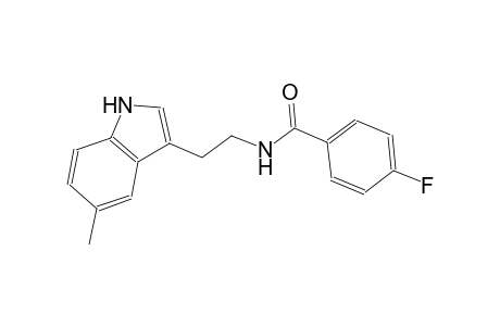 4-fluoro-N-[2-(5-methyl-1H-indol-3-yl)ethyl]benzamide