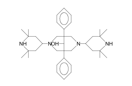 3,7-Diazabicyclo[3.3.1]nonan-9-ol, 1,5-diphenyl-3,7-bis(2,2,6,6-tetramethyl-4-piperidinyl)-