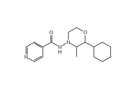 N-(2-CYCLOHEXYL-3-METHYLMORPHOLINO)ISONICOTINAMIDE