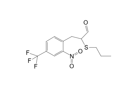 3-[2-Nitro-4-(trifluoromethyl)phenyl]-2-propylthio)propanal