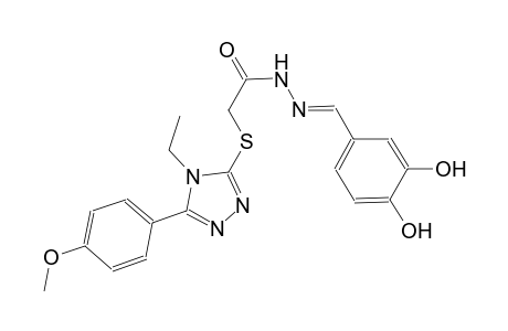 N'-[(E)-(3,4-dihydroxyphenyl)methylidene]-2-{[4-ethyl-5-(4-methoxyphenyl)-4H-1,2,4-triazol-3-yl]sulfanyl}acetohydrazide