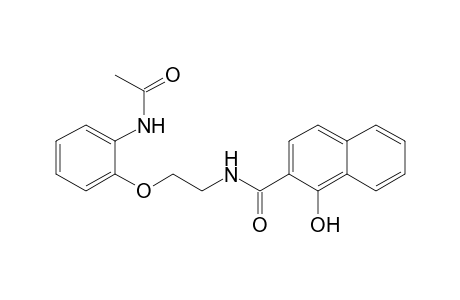 2-Naphthalenecarboxamide, N-[2-[2-(acetylamino)phenoxy]ethyl]-1-hydroxy-