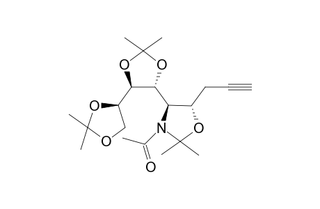 (4S,5R,6R,7R,8R)-N(5)-Acetyl-4,5-O,N-isopropylidene-6,7,8,9-di-O-isopropylidene-1-nonyne