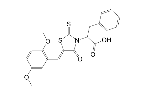 2-[(5Z)-5-(2,5-dimethoxybenzylidene)-4-oxo-2-thioxo-1,3-thiazolidin-3-yl]-3-phenylpropanoic acid