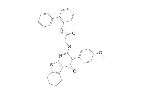 N-[1,1'-biphenyl]-2-yl-2-{[3-(4-methoxyphenyl)-4-oxo-3,4,5,6,7,8-hexahydro[1]benzothieno[2,3-d]pyrimidin-2-yl]sulfanyl}acetamide