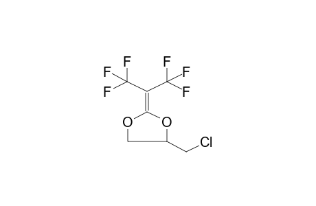 2-HEXAFLUOROISOPROPYLIDEN-4-CHLOROMETHYL-1,3-DIOXOLANE