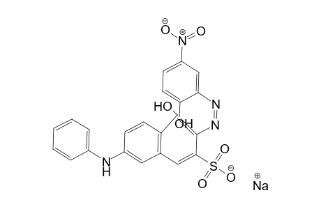 2-Naphthalenesulfonic acid, 4-hydroxy-3-[(2-hydroxy-5-nitrophenyl)azo]-7-(phenylamino)-, monosodium salt