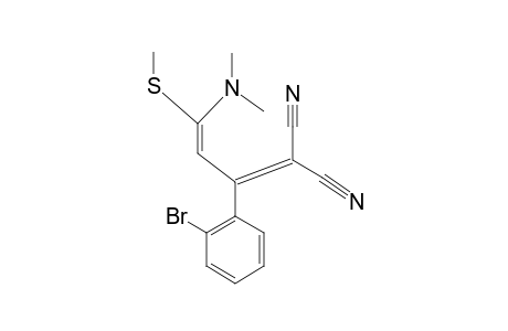 3-(2-BROMOPHENYL)-2-CYANO-5-DIMETHYLAMINO-5-METHYLTHIOPENTA-2,4-DIENENITRILE