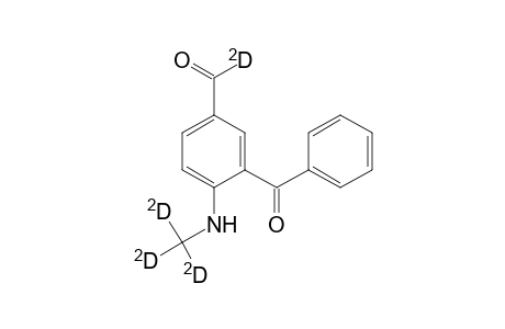 5-(Formyl-d)-2-(methyl-D3-amino)benzophenone
