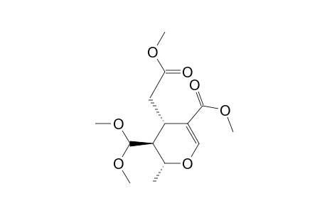 2H-Pyran-4-acetic acid, 3-(dimethoxymethyl)-3,4-dihydro-5-(methoxycarbonyl)-2-methyl-, methyl ester, [2R-(2.alpha.,3.beta.,4.alpha.)]-