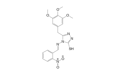 4-[(E)-(2-nitrobenzylidene)amino]-5-(3,4,5-trimethoxybenzyl)-4H-1,2,4-triazole-3-thiol