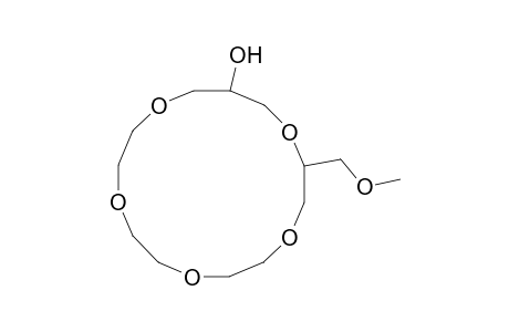 2-(methoxymethyl)-1,4,7,10,13-pentaoxacyclohexadecan-15-ol