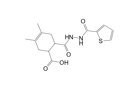 3,4-dimethyl-6-{[2-(2-thienylcarbonyl)hydrazino]carbonyl}-3-cyclohexene-1-carboxylic acid