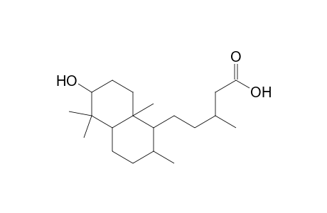1-Naphthalenepentanoic acid, decahydro-6-hydroxy-.beta.,2,5,5,8a-pentamethyl-