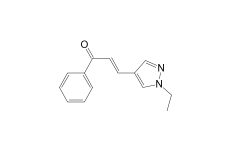 (E)-3-(1-ethyl-4-pyrazolyl)-1-phenyl-2-propen-1-one