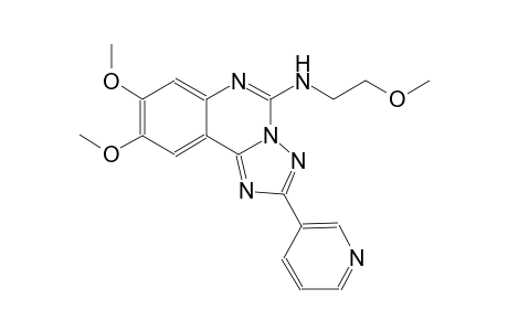 [1,2,4]triazolo[1,5-c]quinazolin-5-amine, 8,9-dimethoxy-N-(2-methoxyethyl)-2-(3-pyridinyl)-