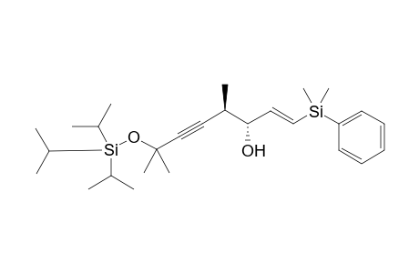 (3R,4R,E)-1-(Dimethyl(phenyl)silyl)-4,7-dimethyl-7-((triisopropylsilyl)oxy)oct-1-en-5-yn-3-ol