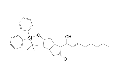 (1R*)-5-[(1',1'-Dimethylethyl)diphenylsilyloxy]hexahydro-1-(1''-hydroxy-2"-octenyl)-2(1H)-pentalenone