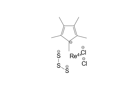 Rhenium(V) 1,2,3,4,5-pentamethylcyclopenta-2,4-dien-1-ide trisulfane-1,3-diide dichloride