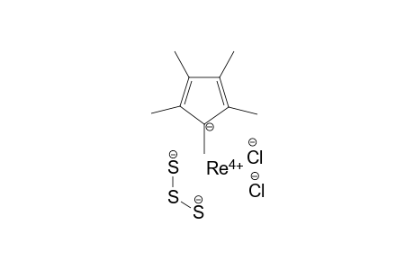 Rhenium(V) 1,2,3,4,5-pentamethylcyclopenta-2,4-dien-1-ide trisulfane-1,3-diide dichloride