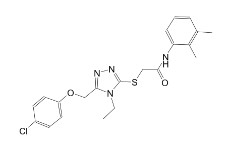 2-({5-[(4-chlorophenoxy)methyl]-4-ethyl-4H-1,2,4-triazol-3-yl}sulfanyl)-N-(2,3-dimethylphenyl)acetamide