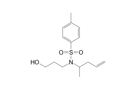 N-(3-Hydroxypropyl)-N-(pent-4-en-2-yl)-ptoluenesulfonamide