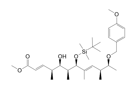 (2E,8E)-(4S,5R,6S,7R,10S,11S)-7-{[tert-butyl(dimethyl)silyl]oxy}-5-hydroxy-11-[(4-methoxybenzyl)oxy]-4,6,8,10-(etramethyl)dodeca-2,8-dienoic acid methyl ester