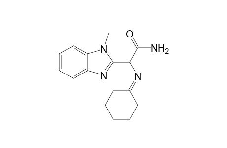 2-(Cyclohexylideneamino)-2-(1'-methyl-2'-benzimidazolyl)-acetamide