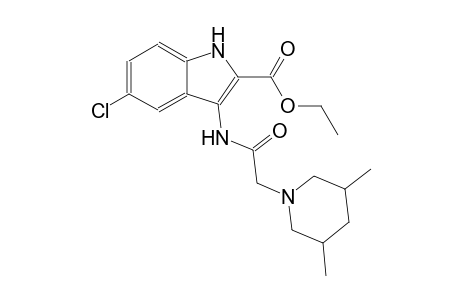 ethyl 5-chloro-3-{[(3,5-dimethyl-1-piperidinyl)acetyl]amino}-1H-indole-2-carboxylate