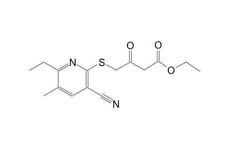 butanoic acid, 4-[(3-cyano-6-ethyl-5-methyl-2-pyridinyl)thio]-3-oxo-, ethyl ester