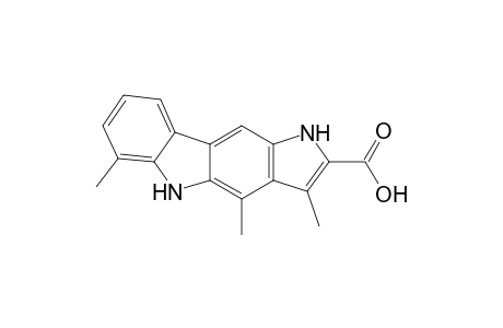 3,4,6-trimethyl-1,5-dihydropyrrolo[3,2-b]carbazole-2-carboxylic acid