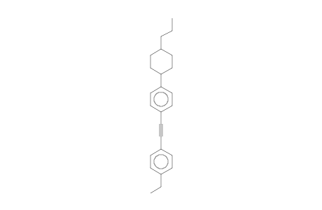 1-Ethyl-4-([4-(4-propylcyclohexyl)phenyl]ethynyl)benzene