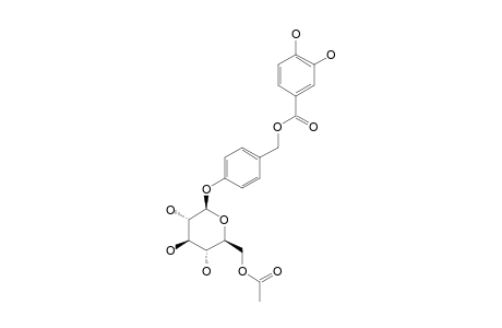 AMBUROSIDE-D;4-O-BETA-D-(6''-O-ACETYL-GLUCOPYRANOSYL)-BENZYL-PROTOCATECHUATE