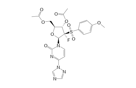 1-(3,5-DI-O-ACETYL-2-DEOXY-2-(S)-FLUORO-2-[(4-METHOXYPHENYL)-SULFONYL]-BETA-D-ERYTHRO-PENTOFURANOSYL)-4-(1,2,4-TRIAZOL-1-YL)-PYRIMIDINE-2-ONE