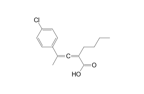 2-[2-(4-chlorophenyl)prop-1-enylidene]hexanoic acid