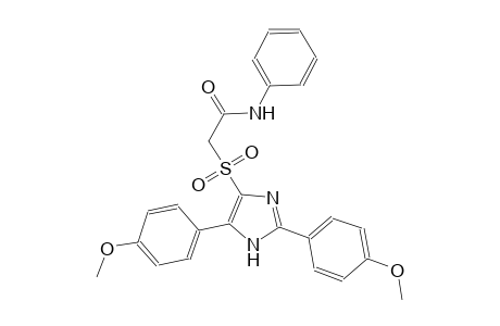 acetamide, 2-[[2,5-bis(4-methoxyphenyl)-1H-imidazol-4-yl]sulfonyl]-N-phenyl-