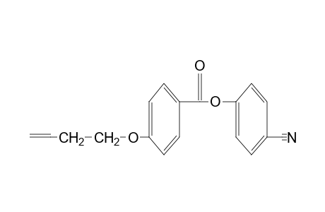 p-[(3-butenyl)oxy]benzoic acid, p-cyanophenyl ester