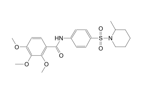 benzamide, 2,3,4-trimethoxy-N-[4-[(2-methyl-1-piperidinyl)sulfonyl]phenyl]-